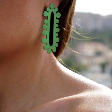 Green Lilium Earrings