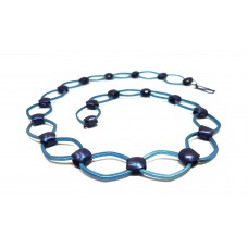 Blue Modern Chain Necklace